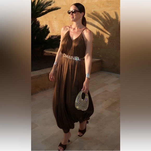 Zara COLLECTION LONG PLEATED JUMPSUIT | M NWT - Picture 2 of 16